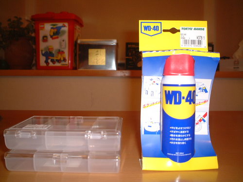 WD-40と小物入れ